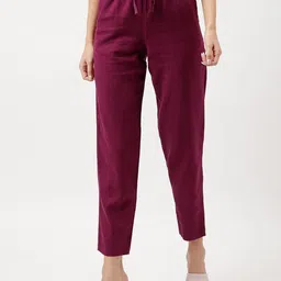 Marks & Spencer Women High-Rise Cropped Peg Trousers-picture-25