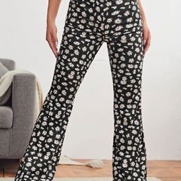 RAJOVATI Women Printed Comfort High-Rise Bootcut Trousers-image-56