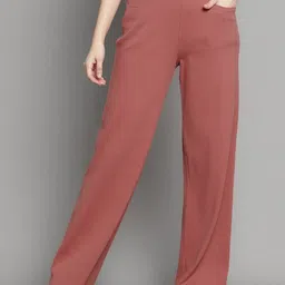 Xpose Women Comfort High-Rise Parallel Trousers-image-101