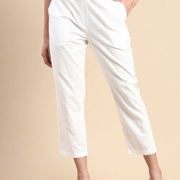De Moza Women High-Rise Cotton Trousers-picture-26