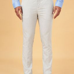 BYFORD by Pantaloons Men Slim Fit Mid-Rise Formal Trousers-picture-6