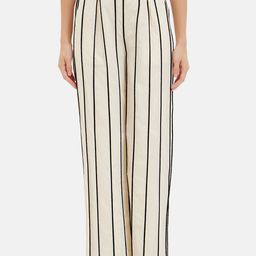Kazo Women Striped High-Rise Parallel Trousers-image-53