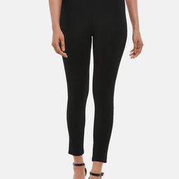 People Women Black High-Rise Trousers-picture-12