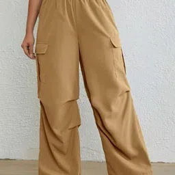 Next One Women Smart Baggy Fit Parachute Trousers-image-90