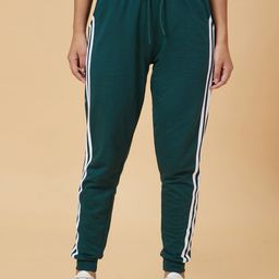 Globus Women Green High-Rise Joggers-image-53