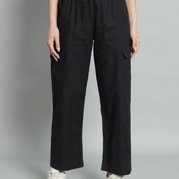 Chemistry Women Relaxed Straight Fit High-Rise Cargo trouser-image-47