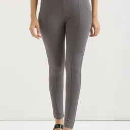 SAADAA Women Skinny Fit High-Rise Stretchable Lycra Trousers-picture-52