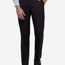 METAL Men Black Mid Rise Slim Fit Formal Trouser-image-18