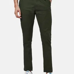 Urban Ranger by pantaloons Men Olive Green Slim Fit Trousers-image-20