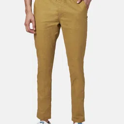 Urban Ranger by pantaloons Men Khaki Slim Fit Trousers-picture-8