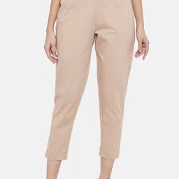 RANGMANCH BY PANTALOONS Women Beige Culottes Trousers-picture-36