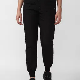 FOREVER 21 Women Black Textured Joggers-image-91