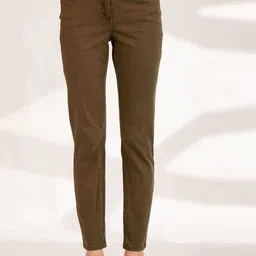 B Copenhagen Women Green Trousers-image-9