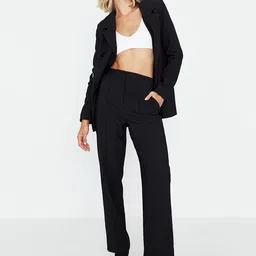 Trendyol Women Black Trousers-picture-7