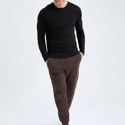 DeFacto Men Brown Joggers Trousers-image-67