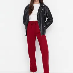 Trendyol Women Burgundy Trousers-picture-29