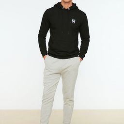 Trendyol Men Grey Chinos Trousers-image-61