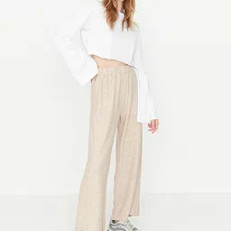 Trendyol Women Cream Pleated Trousers-picture-40