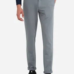 JB STUDIO Men Blue Slim Fit Formal Trouser-image-83
