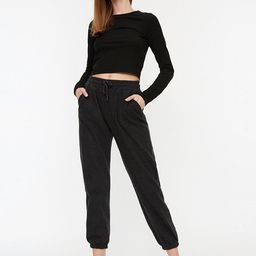 Trendyol Women Charcoal Joggers Trousers-image-39