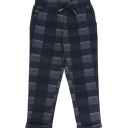 Actuel Boys Printed Pure Cotton Checked Trousers-image-95