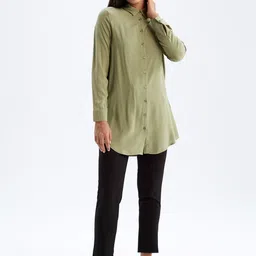 DeFacto Women Mid-Rise Regular Fit Trousers-picture-10