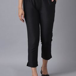 elleven Women Black Trousers-image-86