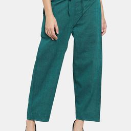 Enchanted Drapes Women Green Trousers-image-96