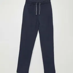 KIABI Boys Regular Fit Mid-Rise Flat-Front Trousers-picture-0