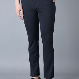 CANOE Men Regular Fit Mid Rise Cotton Trousers-image-87