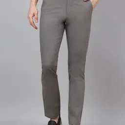 Richlook Men Smart Mid-Rise Regular Fit Cotton Trousers-image-84