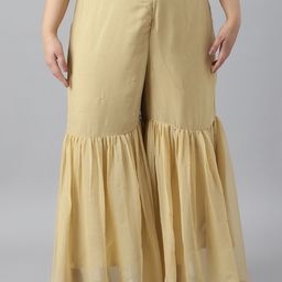 W Women Flared Ethnic Palazzos-picture-12