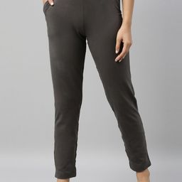 Go Colors Women Silver-Toned Trousers-image-99