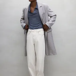 H&M Relaxed Fit 5-Pocket Twill Trousers-image-96