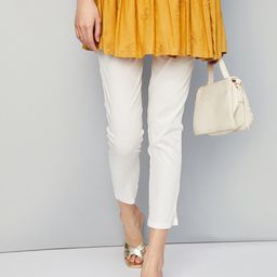max Women Mid Rise Regular Cotton Trousers-53