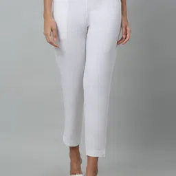 Cantabil Women Mid-Rise Cropped Ethnic Trouser-image-79