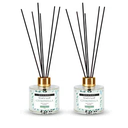 SOUL & SCENTS Transparent 2 Pieces Blossom Fragrance With 6 Reed Sticks 120 ml  Each-46