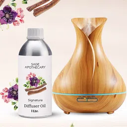 SAGE APOTHECARY Signature Diffuser Oil for Anxiety Free Sleep - 1 Litre-25