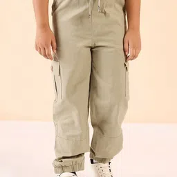 Stylo Bug Boys Ankle Length Solid Cargos Trousers-image-67