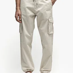 RARE RABBIT Men Comfort Mid-Rise Cargos Trousers-picture-29