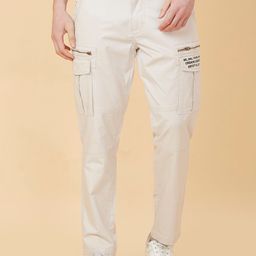Being Human Men Slim Fit Mid-Rise Cargos-image-7