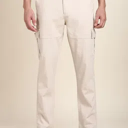Dennis Lingo Men Flat-Front Comfort Slim Fit Cargos Trousers-image-29