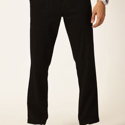 Thomas Scott Men Smart Regular Fit Easy Wash Linen Chinos Trousers-image-75