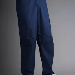 BAESD Men Relaxed Straight Leg High-Rise Regular Fit Cotton Cargo Trouser-image-64