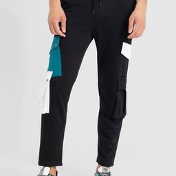 Snitch Men Black Smart Mid-Rise Cotton Cargos-image-81