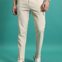 HIGHLANDER Men Cotton Cargo Trousers-image-35