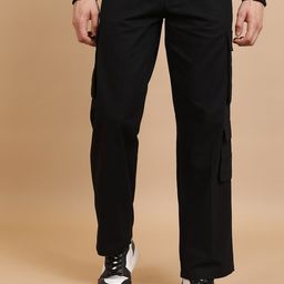 HIGHLANDER Men Regular Fit High Rise Cotton Cargos-image-17