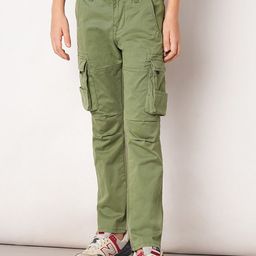 Jack & Jones Junior Boys Mid-Rise Pure Cotton Cargos-image-51