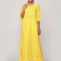 Kesarya Paisley Printed A-Line Kurta with Trousers-picture-34