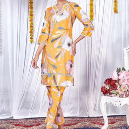 PRENEA Floral Printed Kurta With Trousers-image-118